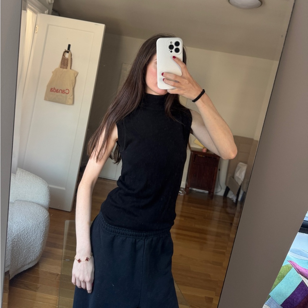 Iro mock neck wool top